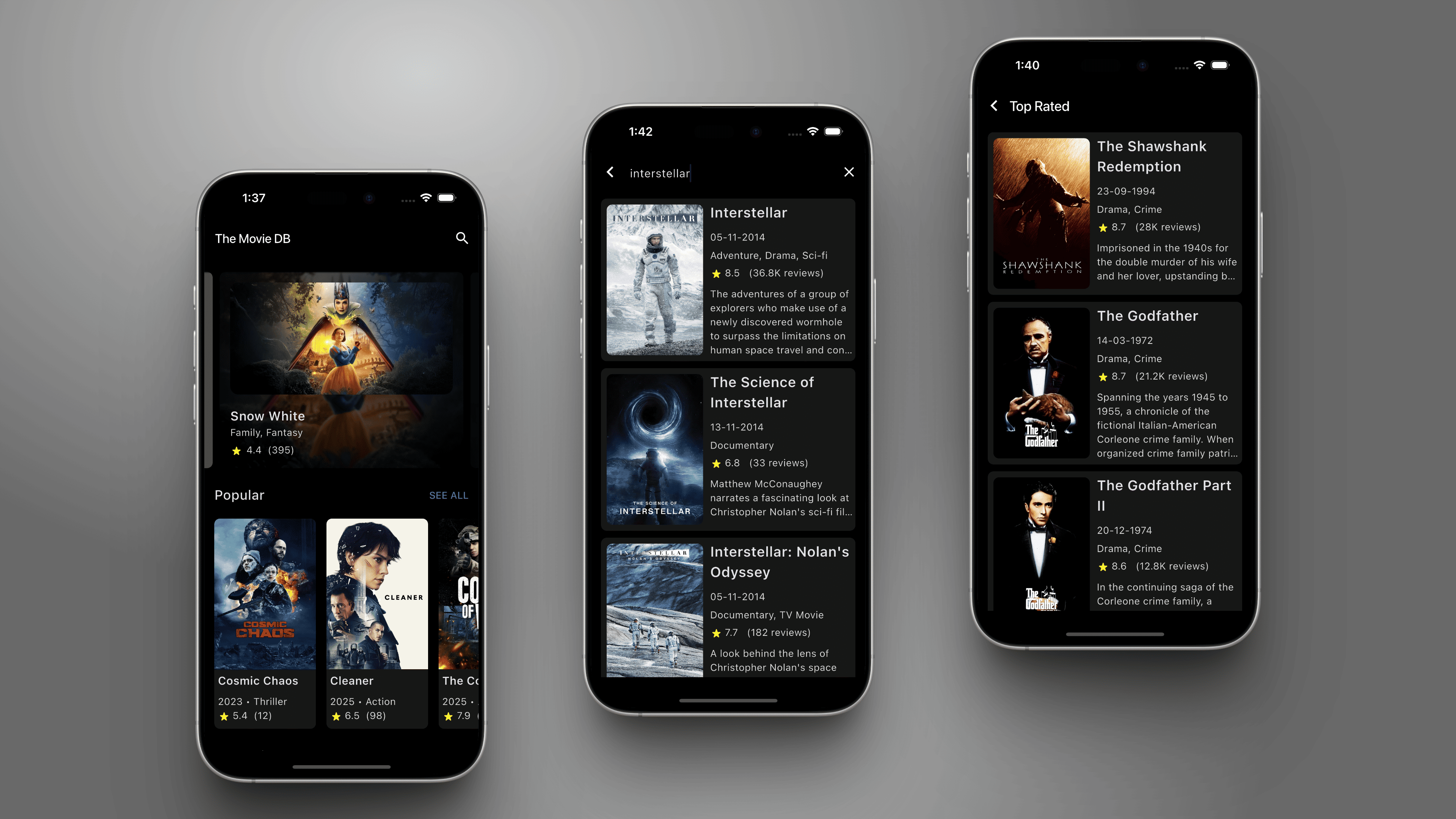 Movie app preview 1