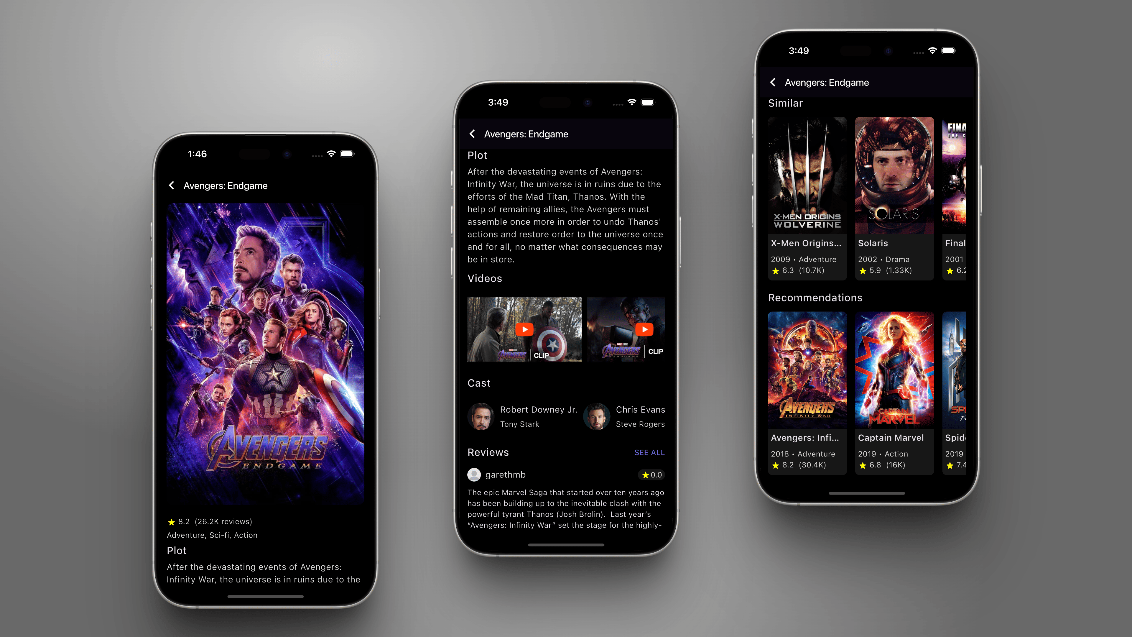 Movie app preview 2